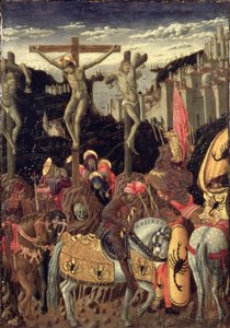 Korsfestelse (tempera på panel)